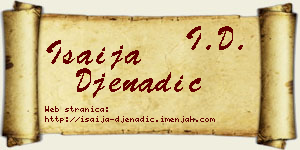 Isaija Đenadić vizit kartica